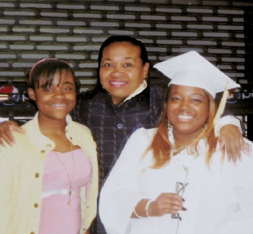 Oletha with her Honor Student daughters.